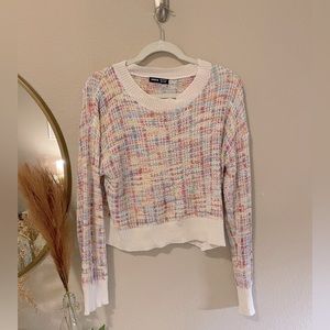 Colorful knitted sweater!